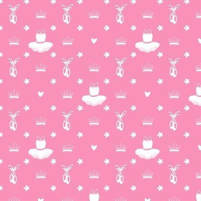 Балетная пачка, пуанты, короны и цветы