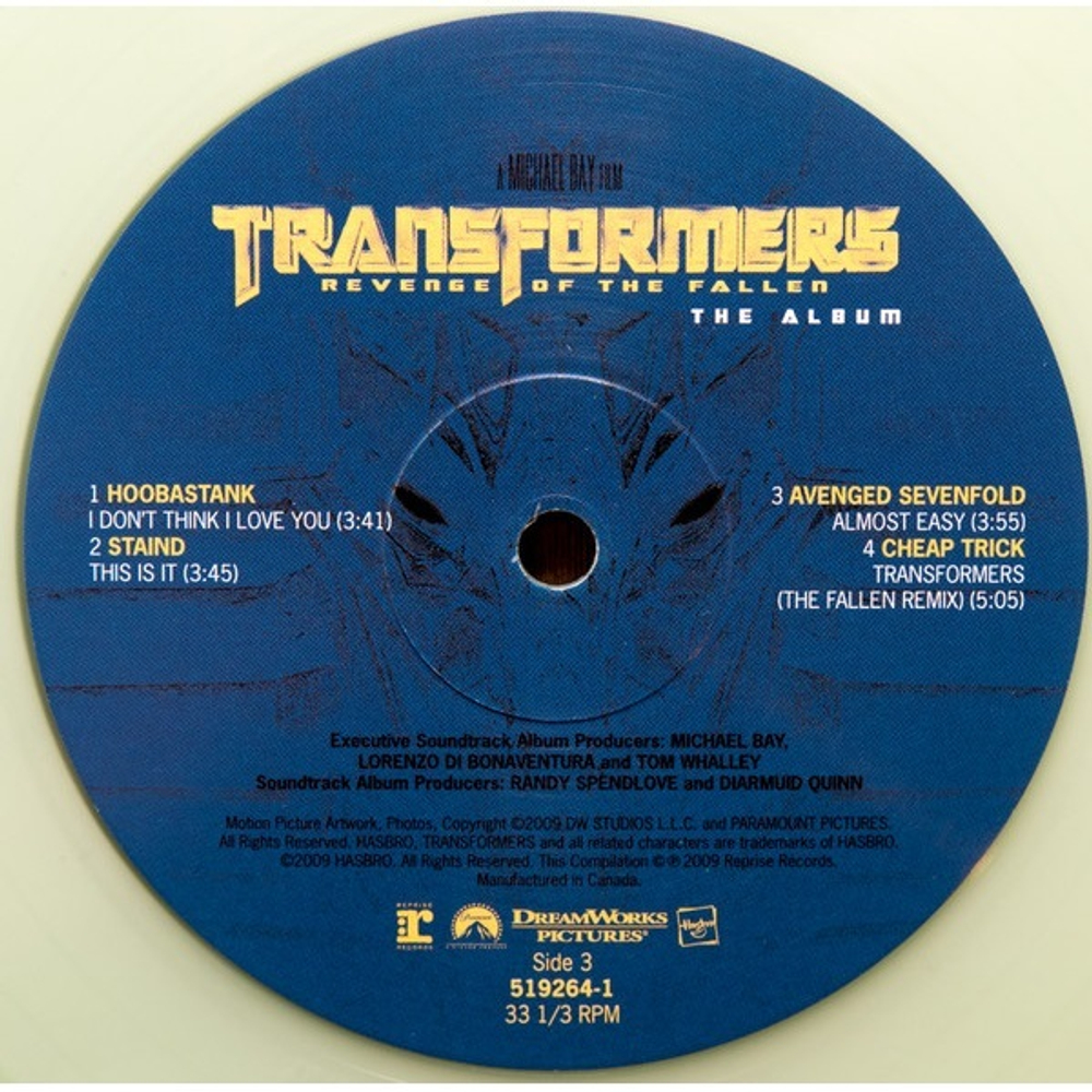 Soundtrack / Transformers: Revenge Of The Fallen - The Album (Coloured Vinyl)(2LP)
