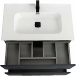 Тумба с раковиной Cezares ECO-CER-N 80 ECO-CER-N-800-2C-SO-GR-P графит