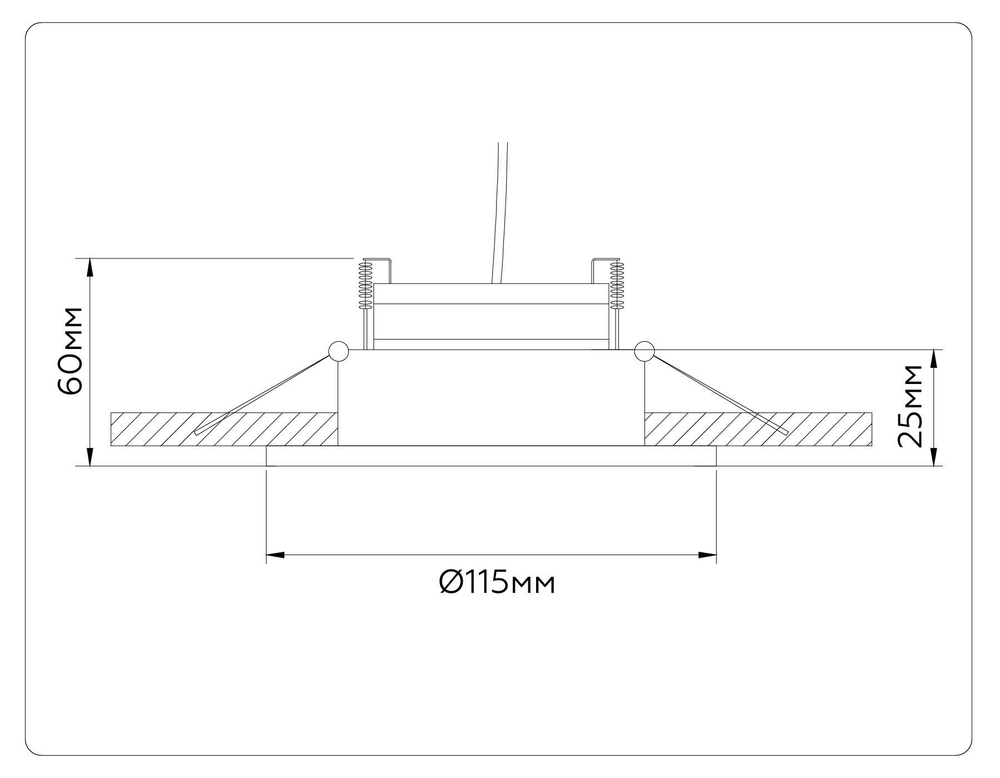 Светильник встраиваемый TN52335 SWH/GWH белый песок/белый глянец GX53 max 12W D115*25