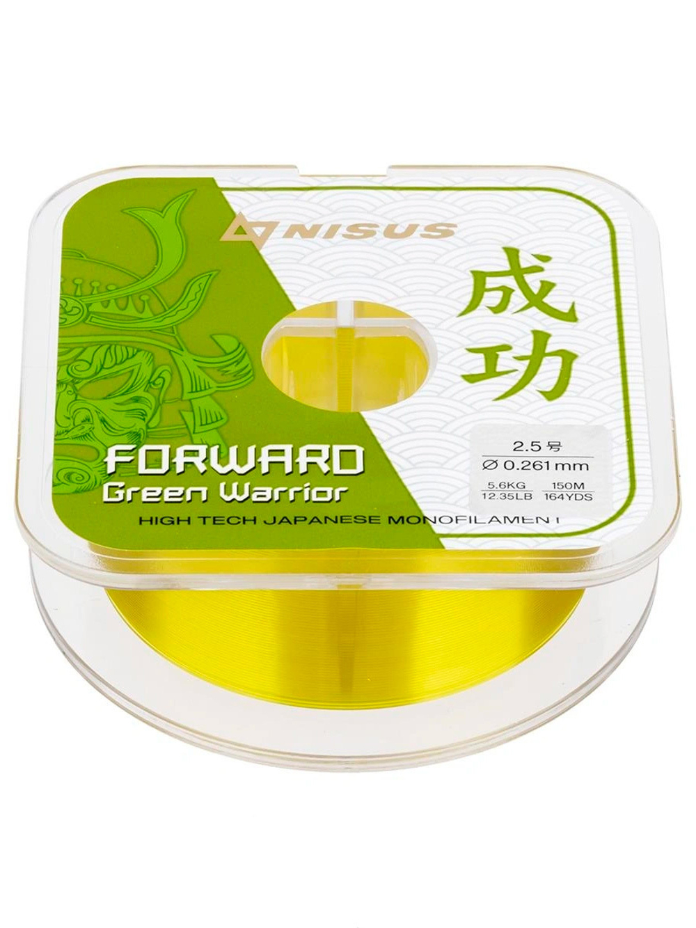 Леска для рыбалки Nisus FORWARD Green Warrior Nylon 0,309mm/100m (N-FGW-0309-100)