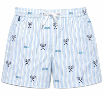 Мужские спортивные боксеры Monte-Carlo Country Club MCCC Crossed Rackets Boxer - white/light blue