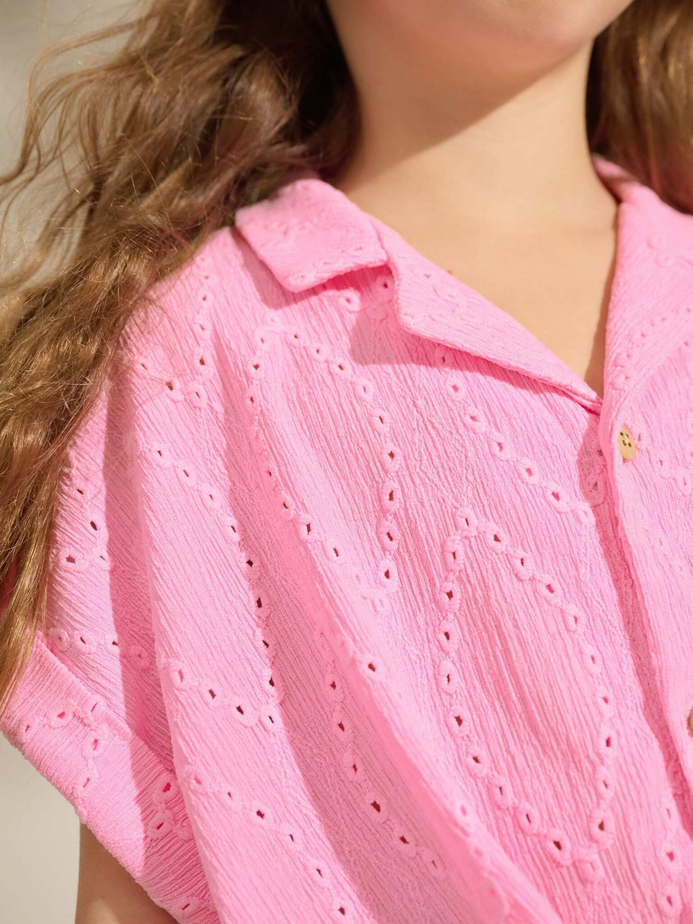 Рубашка и шорты в комплекте для девочки Next AH6-464, Розовый