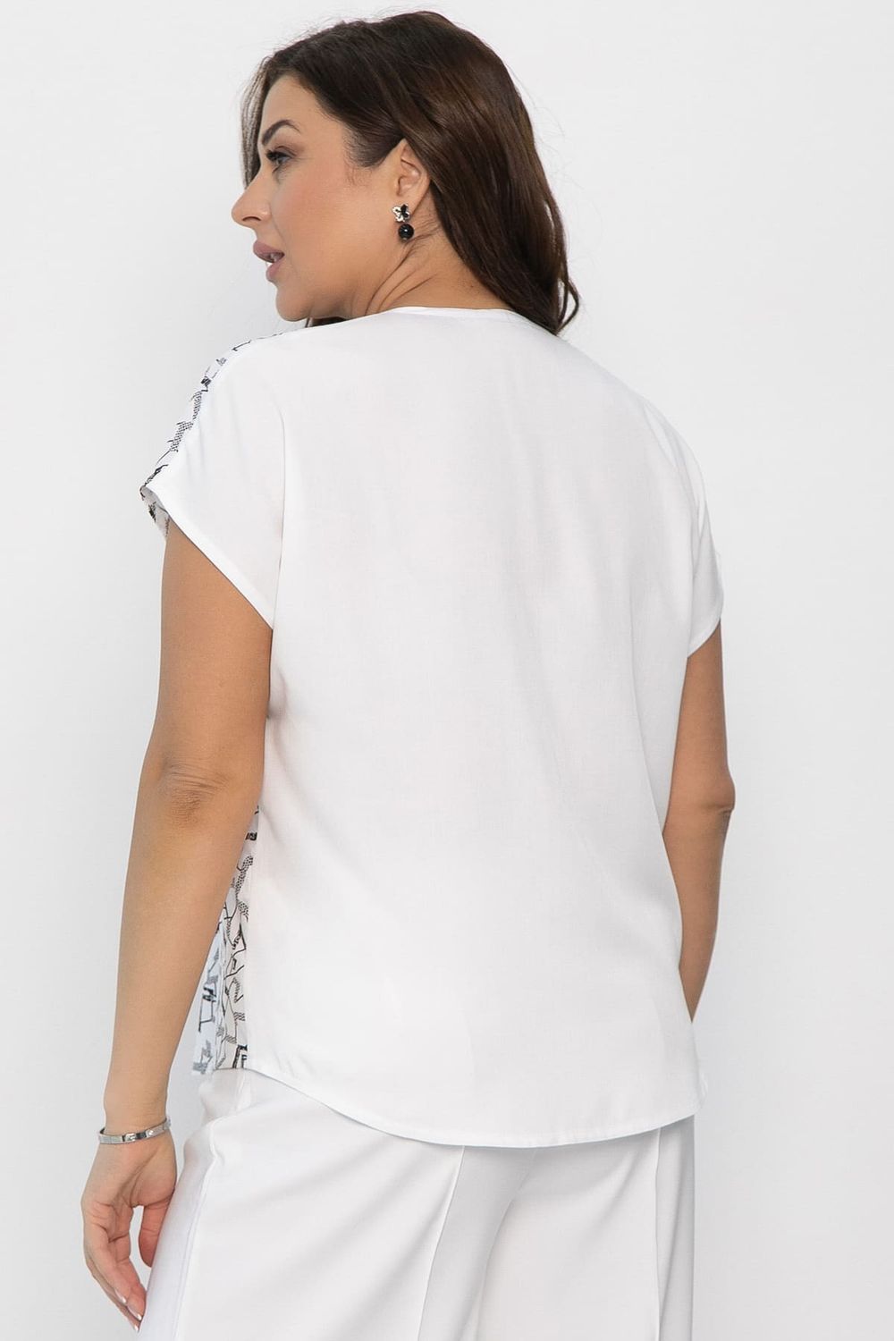 Блуза Стильный образ (белая) Б13794-3М LT Collection