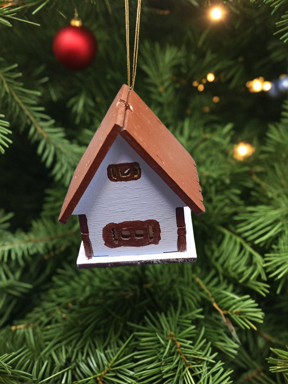 Елочная игрушка Домик