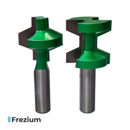 Комбинированные фрезы паз-шип по дереву 32x12x32 мм