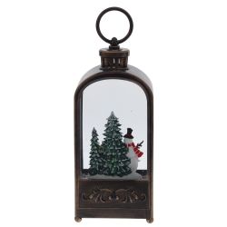 GAEM Изделие декоративное "Фонарь" (подсвет, муз, вьюга, 3хААА н/п +USB), L10 W6 H27 см
