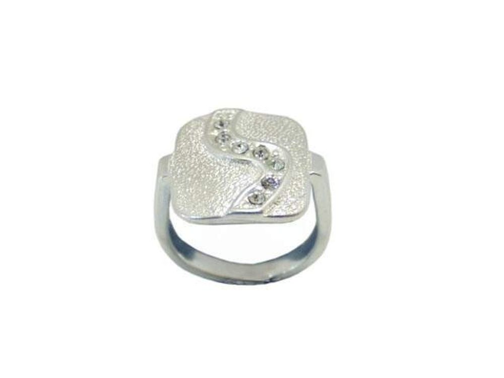 &quot;Гемма&quot; кольцо в серебряном покрытии из коллекции &quot;Нимфа&quot; от Jenavi