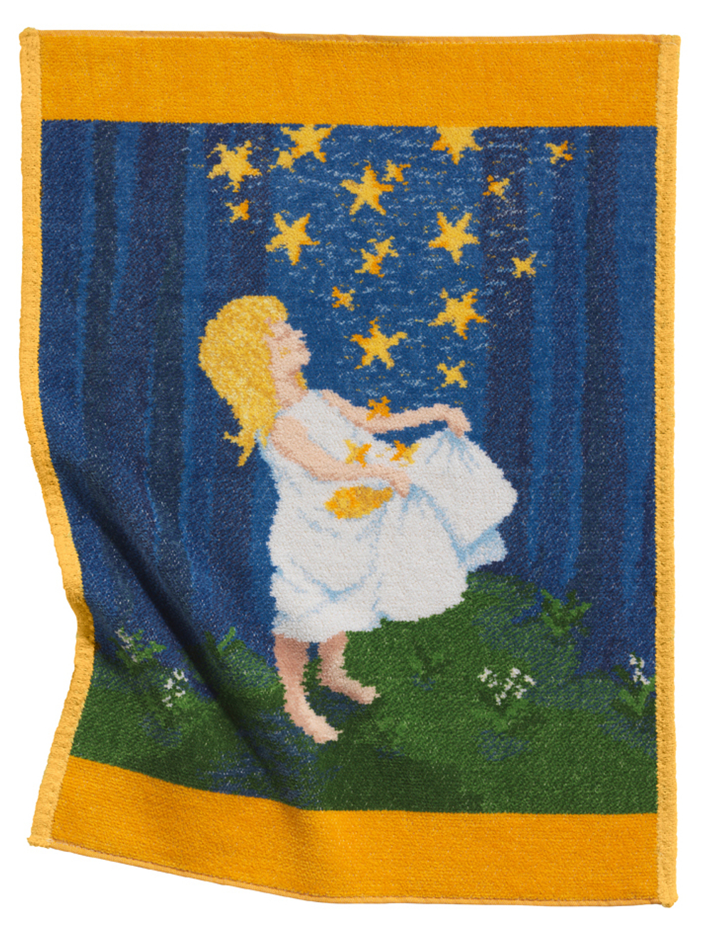 Элитное полотенце детское шенилловое Marchen Sterntaler 106 желтое от Feiler Германия
