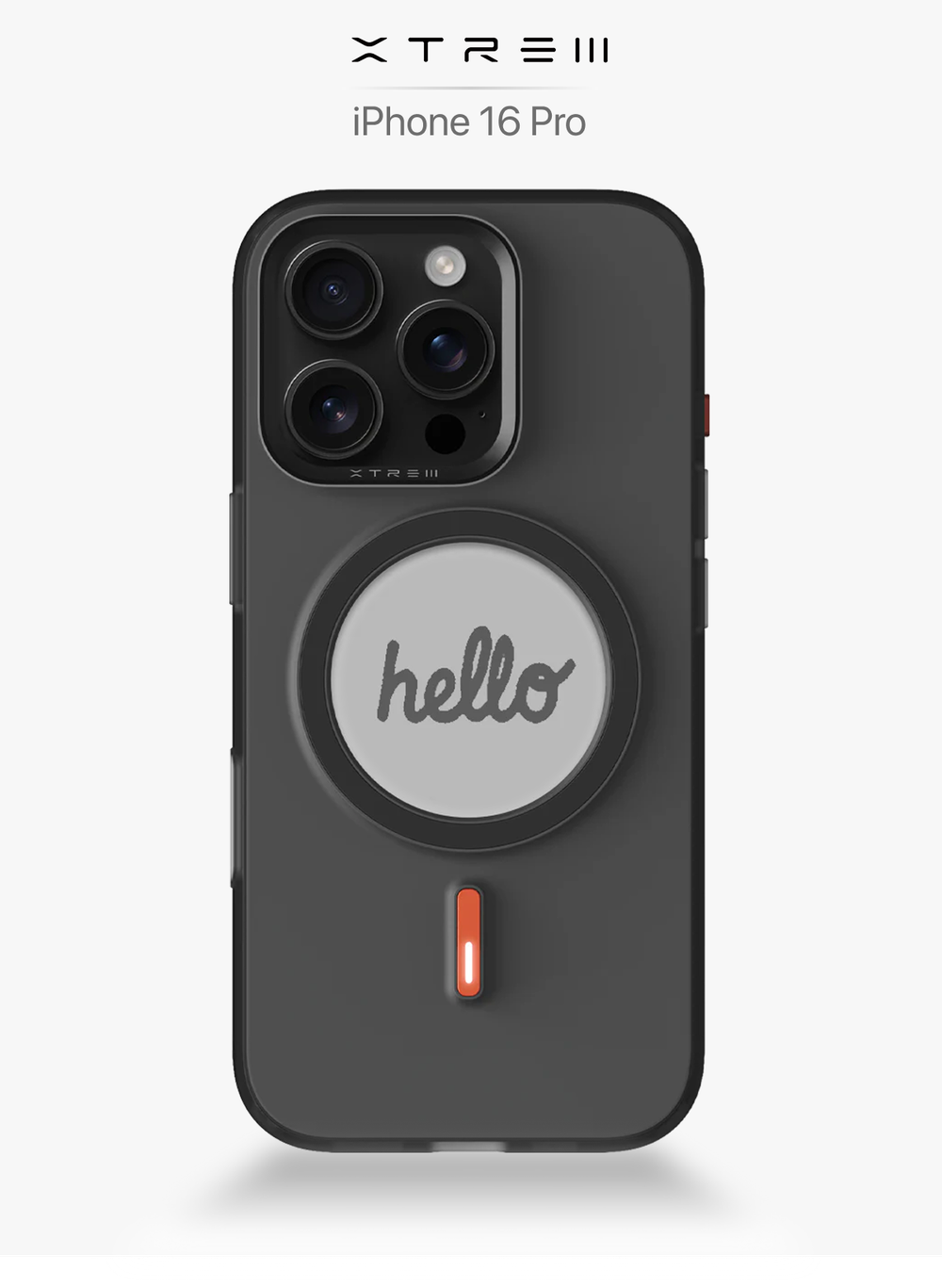 XTREM Чехол для Apple iPhone 16 Pro с экраном на задней панели, черный