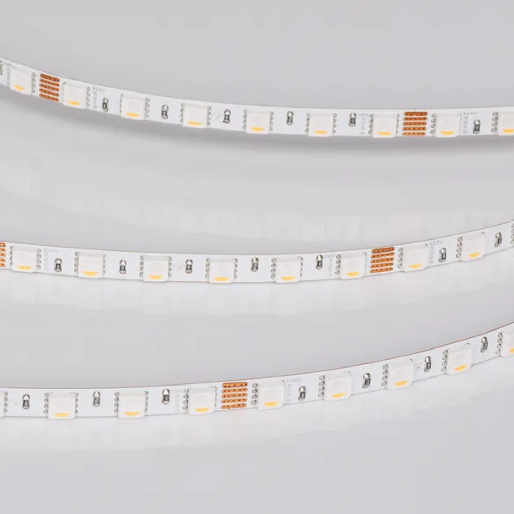 Светодиодная лента RT-H96-5mm 24V RGBW-Warm-4-in-1 (10 W/m, IP20, 5m) (Arlight, узкая) 058435