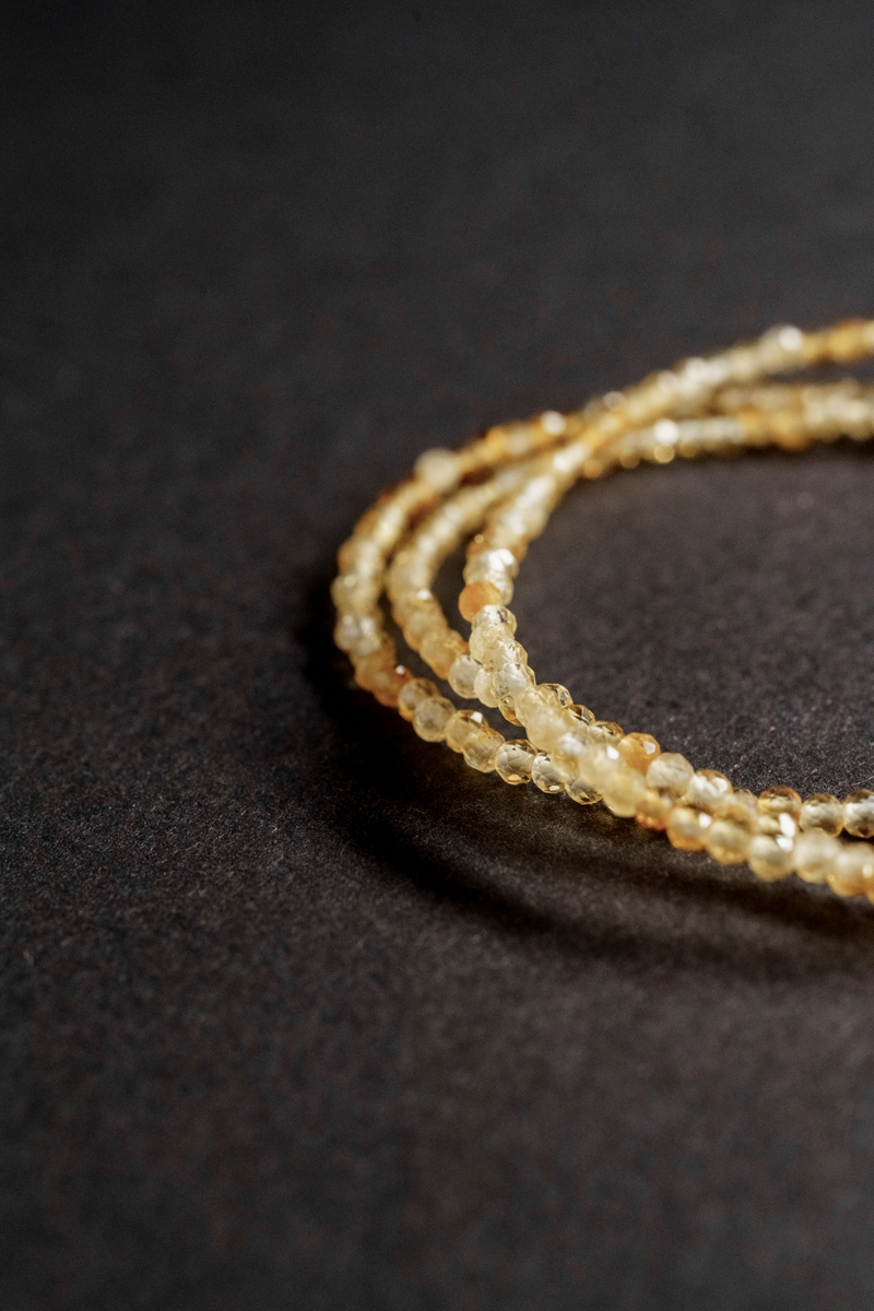 ХХХ Цепочка "Memo about Manifestation" из цитрина 47-54 см