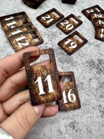 Номерки для гардероба 3х5 см