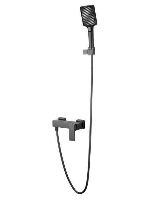 Смеситель для душа WONZON & WOGHAND CUBE 2.0, Темный графит (WW-88048068-BGM)