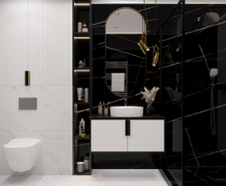 Lawa Black Керамогранит черный 60х120 Полированный