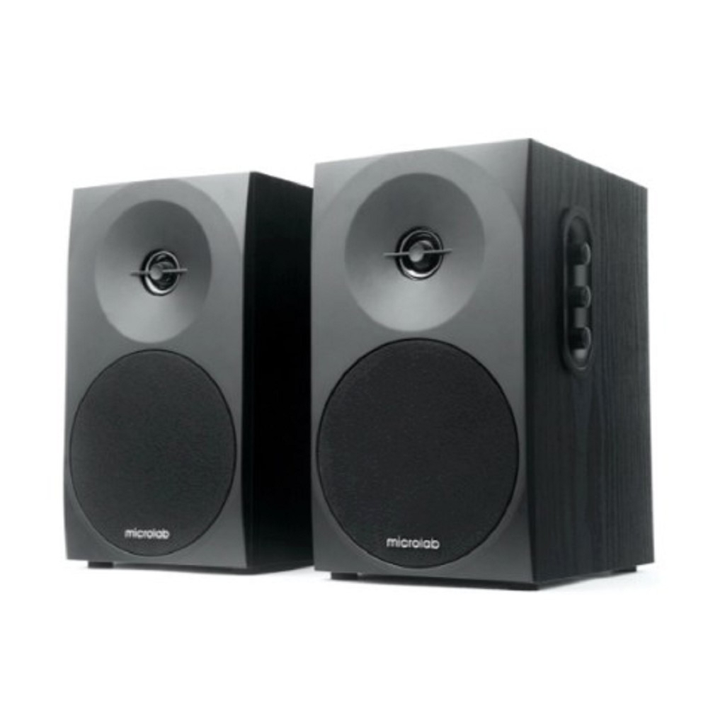 MICROLAB B70 черный {20 Вт, Распределение: 1,5 Вт x 2 RMS, Гармонические искажения: 10 %, 1 Вт на 1 кГц, Диапазон частот: 100 Гц - 18 кГц, Отношение сигнал/шум: &gt; 70 дБ}