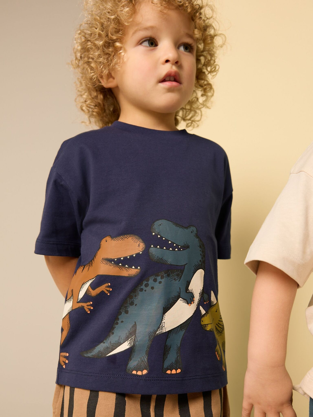 Футболка и шорты в комплекте для мальчика Next E63-589, 2 шт., Синий, Бежевый