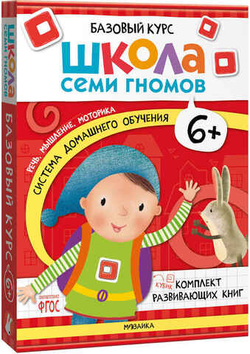 Базовый курс 6+ (Серия «Школа Семи Гномов. Новый базовый курс»), 6 книг + развивающие игры