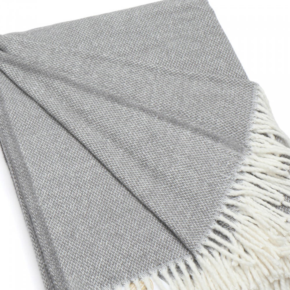 Плед 140x200 Schoner Wohnen Zen hellgrau