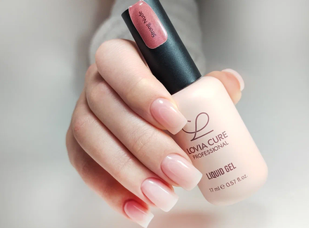 Lovia Cure 4in1 Liquid Gel Strong Nude - Полигель Архитектор нюдовый, 17 мл