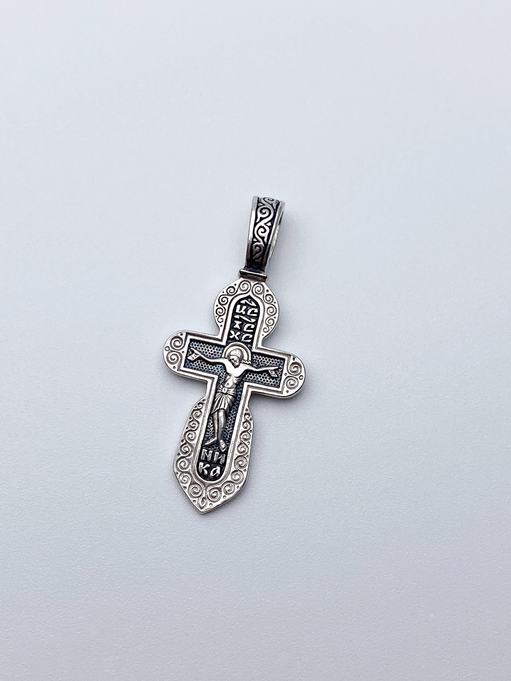 Крест из серебра/Чернение