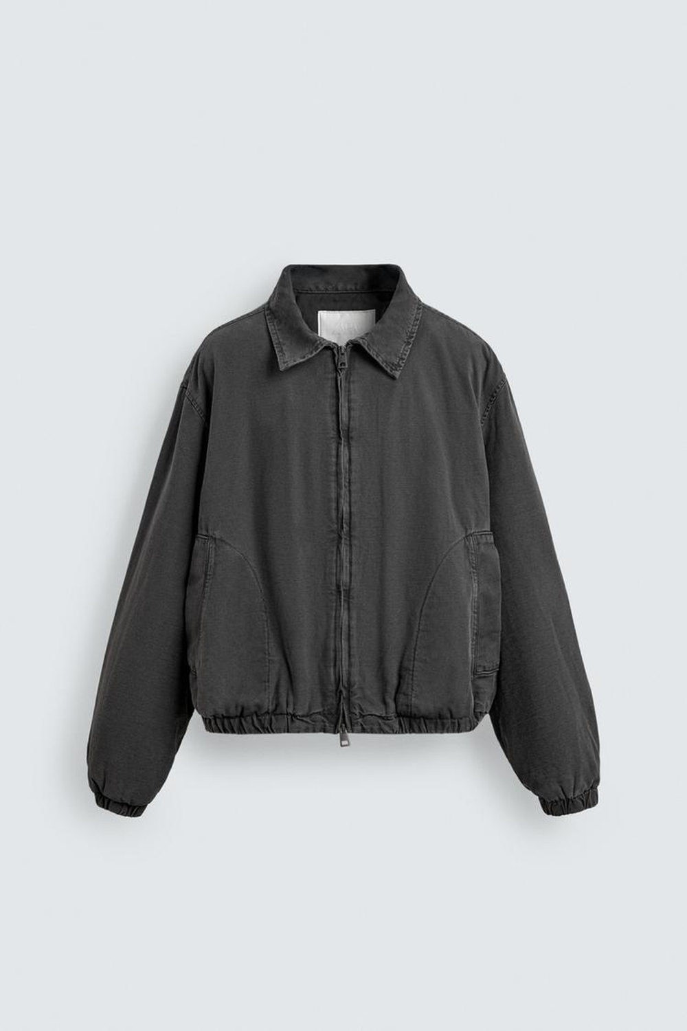 ZARA УТЕПЛЕННЫЙ БОМБЕР, СЕРЫЙ