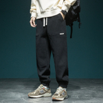 Модные брендовые спортивные штаны в американском стиле, мужские свободные повседневные брюки больших размеров, Осенние новые спортивные штаны из синели для полных мужчин