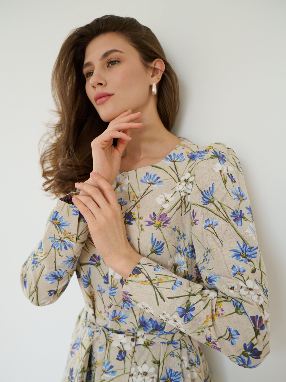 Платье с рукавом длинное