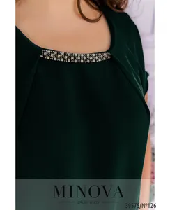 Платье 126-темно-зеленый Minova