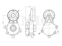 Ролик с натяжителем приводного ремня UNIO TNS-10194