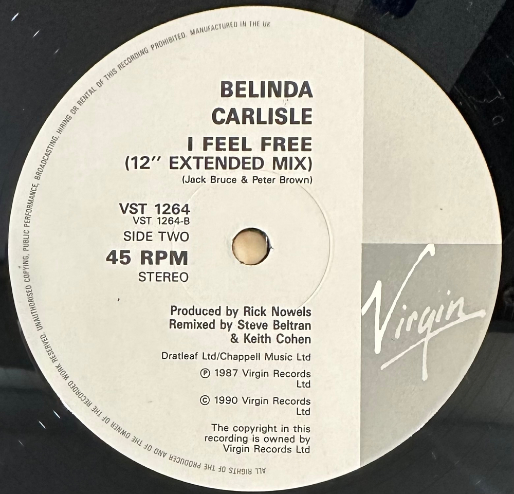Belinda Carlisle - Vision Of You (Англия 1990г.) 12", 45 RPM