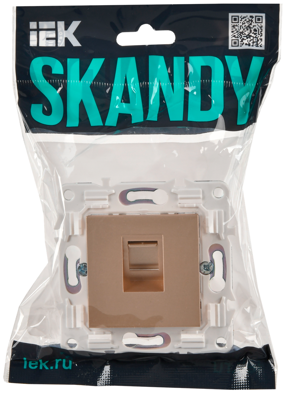 SKANDY Розетка компьютерная RJ45 кат.5E SK-K01Sa песочный IEK