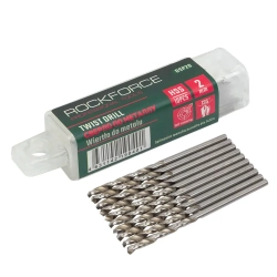 Сверло по металлу 2мм HSS(10шт), в пластиковом футляре RockForce##Rock FORCE RF-DSP20