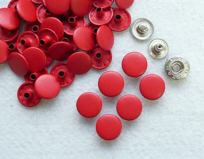 Кнопки Альфа (15 мм, уп.10 шт.). Красные