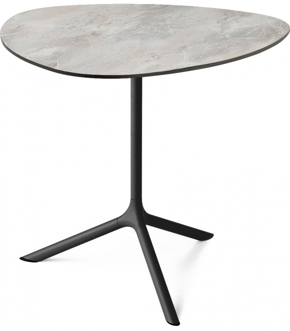 Стол ламинированный обеденный Scab Design Tripe Maxi, черный, каменный