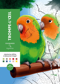 Hachette  раскраска по номерам  Coloriages mystères - Trompe l'oeil