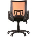 Кресло оператора OfficeSpace SP-M96, ткань, спинка сетка оранж/сиденье TW черная, механизм качания