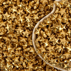 Посыпка кондитерская «Звезды» (золотой металлик, 1 кг)