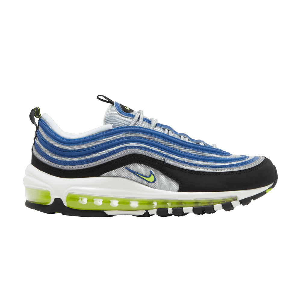 Кроссовки Nike Air Max 97 Og "Atlantic Blue And Voltage Yellow" 2022 (Женская размерная сетка)