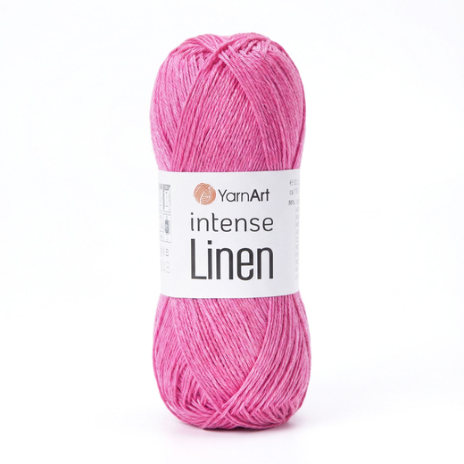 Пряжа YarnArt Intense Linen, Ярко-розовый