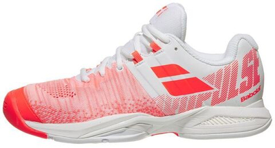 Женские Кроссовки теннисные Babolat Propulse Blast All Court Women - white/fluo strike