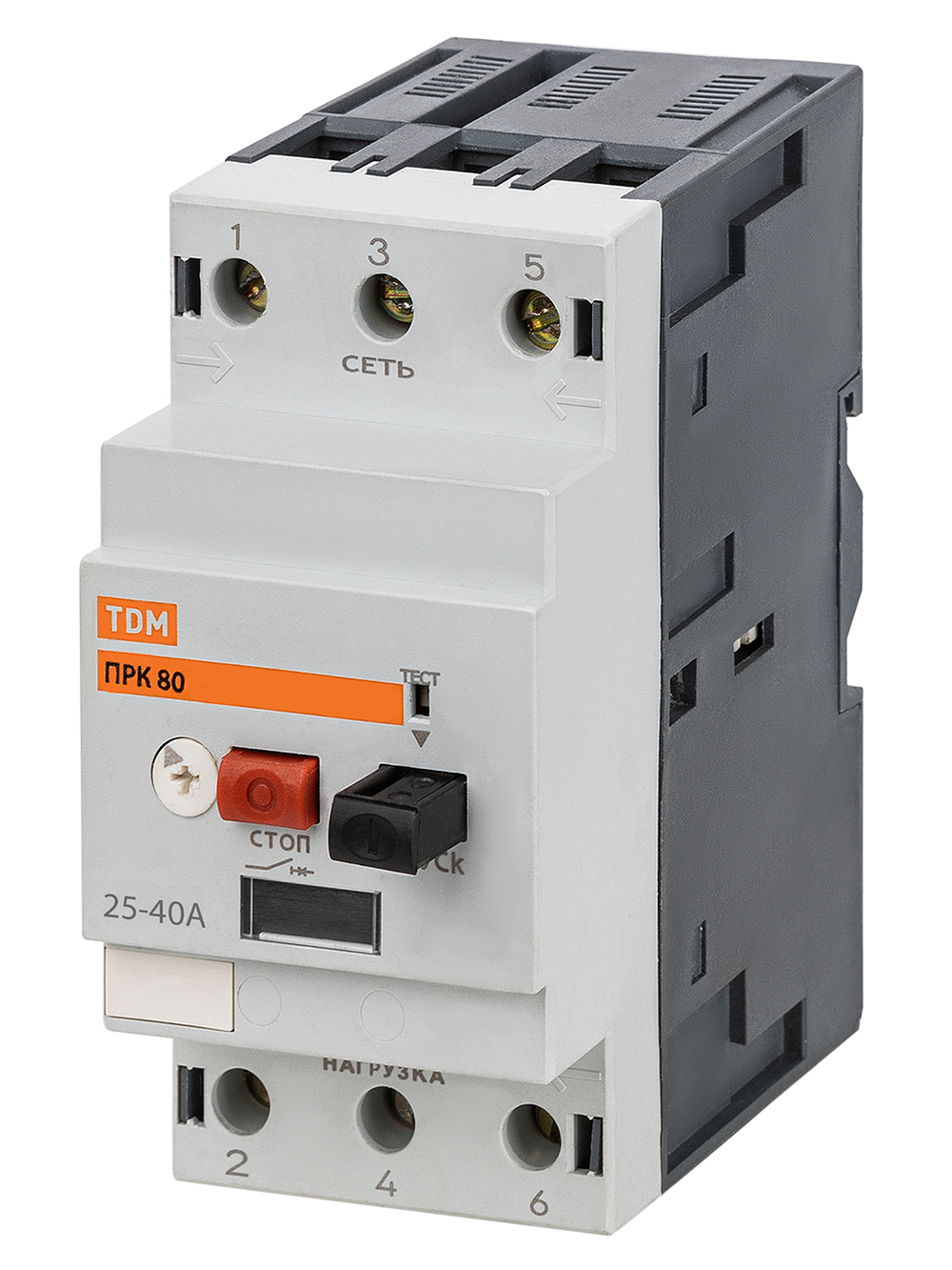 Пускатель ПРК80-40 In=40A Ir=25-40A Ue 660В TDM SQ0212-0023