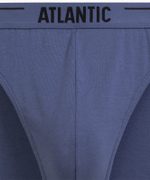 Мужские трусы слипы спорт Atlantic, набор 5 шт., хлопок, графитовые + голубые + деним + индиго + темно-зеленые, 5SMP-004