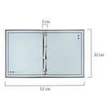 Папка-портфолио универсальная, 4 кольца, 20 файлов, 7БЦ матовая, BRAUBERG "Minimalism", 117553