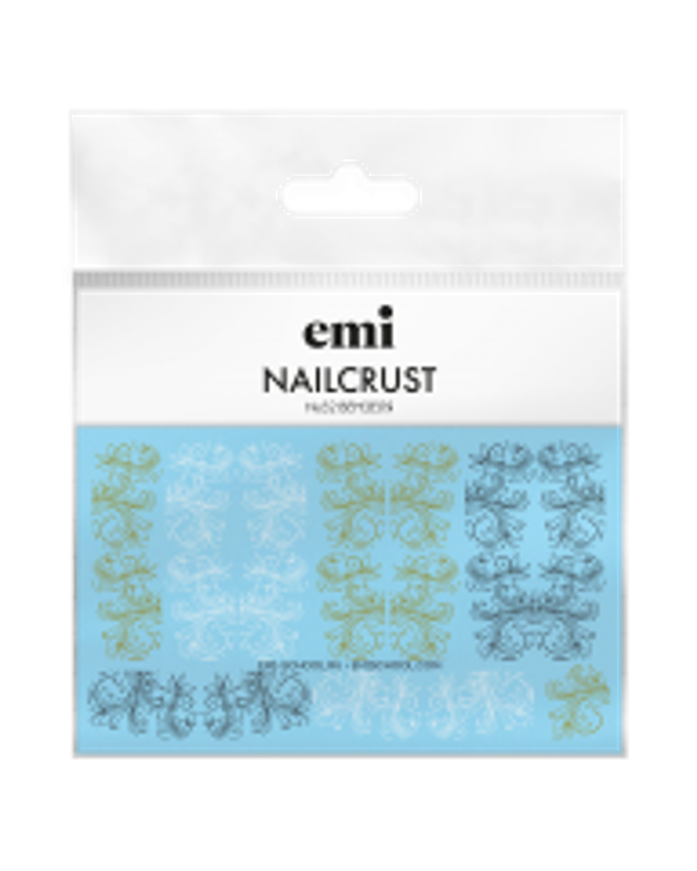 NAILCRUST Трафареты-слайдеры №52 Вензеля