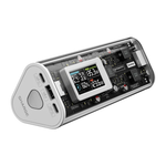 Внешний аккумулятор SHARGE Shargeek 170 (24000 мА·ч) Проводная зарядка: 2 USB-C, USB-A. Беспроводная зарядка: нет. Есть дисплей, поддержка PD 3.1, QC 4, AFC, SCP и FCP. Энергоёмкость — 86,4 Вт·ч. Максимальная выходная мощность — 140 Вт