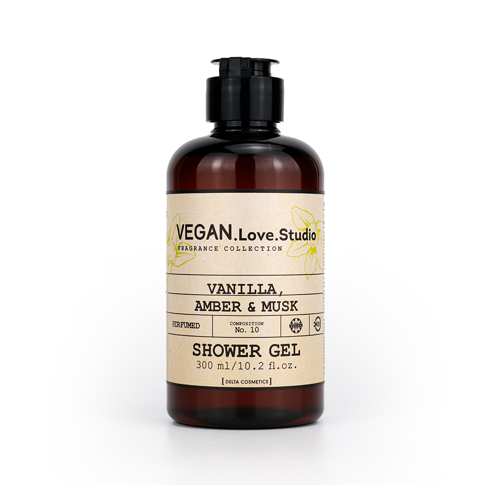 Набор космет. VEGAN.Love.Studio "Vanilla, Amber, Musk", (гель д/душа 300 мл + крем-лосьон 150 мл)