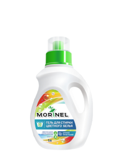 Гель для стирки Morinel, 1 л, для цветного белья
