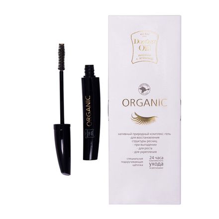 Organic Тушь-гель для ресниц при выпадении (бесцветная)
