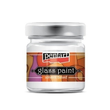 Pentart Витражная краска на основе органического растворителя, 30 мл, прозрачный
